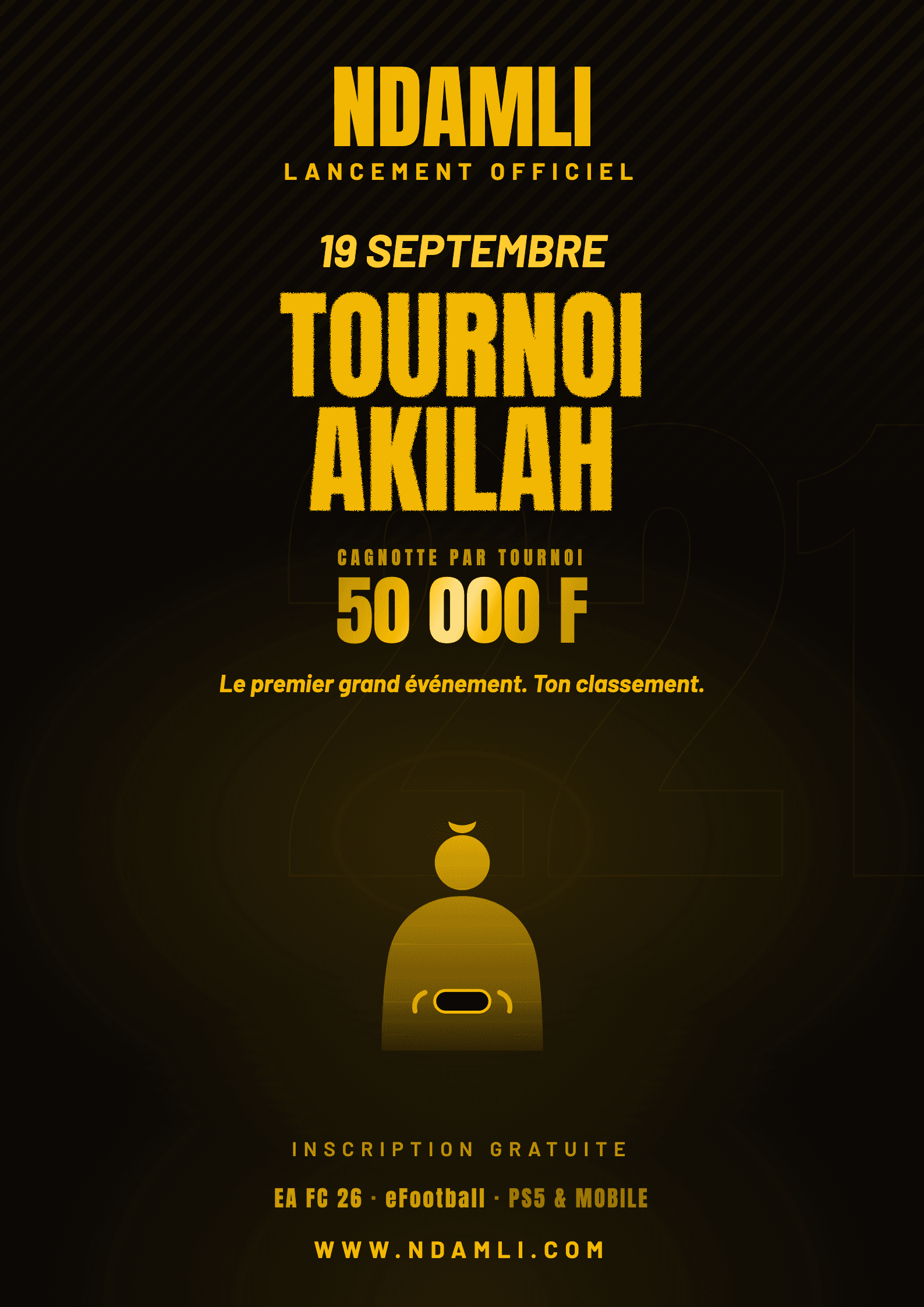 Affiche du tournoi AKILAH eFootball PS5